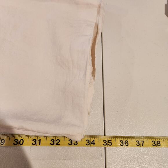 Zara White High Rise Pleated Wide Leg Trousers Size Medium Business Casual - Picture 11 of 13